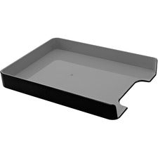 Advantus Fusion Letter Tray 1.69" Height x 10" Width x 12.75" Length - Desktop - Black - Plastic - 1 Each