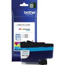 Brother INKvestment LC3039C Original Ultra High Yield Inkjet Ink Cartridge - Single Pack - Cyan - 1 Each 5000 Pages