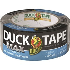 Duck MAX Strength Weather Duct Tape 20 yd Length x 1.88" Width - Silver - 1 Each