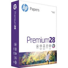 HP Papers Premium28 Laser Paper - Bright White 100 Brightness - Letter - 8 1/2" x 11" - 28 lb Basis Weight - 320 g/m² Grammage - Smooth - Uncoated, ColorLok Technology, Heavyweight - Bright White - 500 / Ream