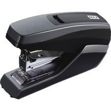 MAX HD-55FL Half-strip Stapler Staples Upto 35 Sheet of 80g/m² Paper - Holds Upto 100 Staple - Half Strip - Staple Size: - 24/0.24" , - 26/0.24" - 1.34" Throat Depth - Gray, Black - 1 Each