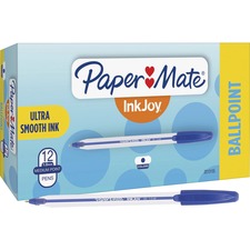 Paper Mate InkJoy 50 Stick Ballpoint Pens Medium Pen Point - Blue Ink - 1 Dozen