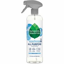 Seventh Generation All Purpose Cleaner 23 fl oz (0.7 quart) - Fragrance-free, Dye-free, Streak-free, Non-toxic, VOC-free - Clear - 8 / Carton