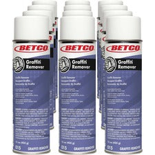 Betco Graffiti Remover Ready-To-Use - 15 fl oz (0.5 quart) - Fast Acting - Clear - 12 / Carton