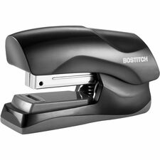 Bostitch Half Strip Flat Clinch Stapler Staples Upto 40 Sheet - Holds Upto 105 Staple - Half Strip - Black - Plastic, Rubber - 1 Each