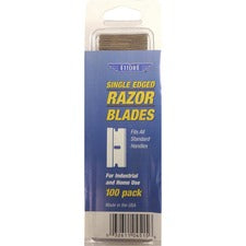Ettore Pocket Scraper Single-edge Blade Durable - Carbon Steel - 100/Pack - 1 Each