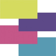 Fadeless Bright Colors Bulletin Art Paper Fun and Learning, Table Skirting, Display, Decoration, Art Project, Craft Project, Bulletin Board - 3.25" Height x 48" Width x 12 ft Length - Lime, Deep Purple, Magenta, Azure - 4 / Carton