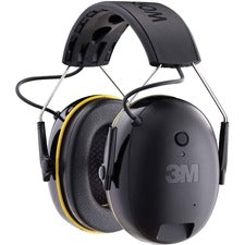 3M Connect Bluetooth Hearing Protector Stereo - Mini-phone (3.5mm) - Wired/Wireless - Bluetooth - Over-the-head - Binaural - Circumaural - Noise Reduction Microphone - Black, Yellow