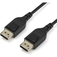 StarTech.com 3.3 ft. (1 m) DisplayPort 1.4 Cable - VESA Certified 3.30 ft DisplayPort Video Cable for Desktop Computer, Monitor, TV, Projector, Audio/Video Device, Digital Signage Player - First End: 1 x 20-pin DisplayPort 1.4 Digital Audio/Video - Male -