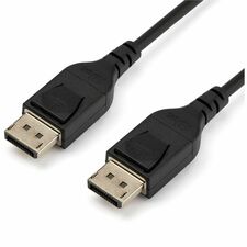 StarTech.com 6.6 ft. (2 m) DisplayPort 1.4 Cable - VESA Certified 6.56 ft DisplayPort A/V Cable for Desktop Computer, Monitor, TV, Projector, Digital Signage Player - First End: 1 x 20-pin DisplayPort 1.4 Digital Audio/Video - Male - Second End: 1 x 20-pi