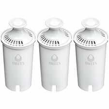 Brita Replacement Water Filter for Pitchers Dispenser - Pitcher - 40 gal Filter Life (Water Capacity)2 Month Filter Life (Duration) - 3/Pack - 8 / Carton - Blue, White