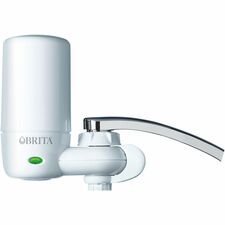 Brita Faucet Mount System with Elite Advanced Replacement Filter Faucet - 100 gal Filter Life (Water Capacity) - 432 / Pallet - Blue, White