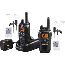 Midland LXT600BB FRS Business Radio Bundle 36 Radio Channels - 22 FRS - Silent Operation, Hands-free - Nickel Metal Hydride (NiMH) - Black - 2 / Each