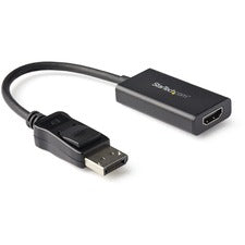 StarTech.com DisplayPort To HDMI Adapter with HDR - 4K 60Hz - Black 1 x 20-pin DisplayPort 1.4 Digital Audio/Video - Male - 1 x 19-pin HDMI 2.0b Digital Audio/Video - Female - Black - 1 Each
