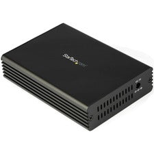 StarTech.com 10Gb Ethernet Fiber Media Converter with Open SFP+ Slot 1 x Network (RJ-45) - Single-mode, Multi-mode - 10 Gigabit Ethernet - 10GBase-T, 10GBase-SR, 10GBase-LR, 10GBase-ER, 10GBase-LW, 10GBase-EW, 10GBase-R, 10GBase-SW - 40 km - 1 x Expansion