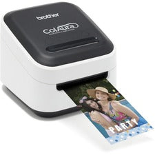 Brother VC-500W Versatile Compact Color Label and Photo Printer with Wireless Networking 2" Print Width - 0.30 in/s Mono - 313 dpi - 17" Label Length