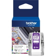 Brother Multipurpose Label 3/8" Width - Zero Ink (ZINK) - Water Resistant - 1 Each