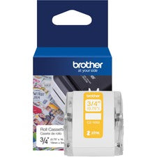 Brother Multipurpose Label 3/4" Width - Zero Ink (ZINK) - Paper - Water Resistant - 1 Each