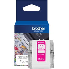Brother Multipurpose Label 1" Width - Zero Ink (ZINK) - Paper - Water Resistant - 1 Each
