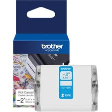 Brother Multipurpose Label 1 31/32" Width - Zero Ink (ZINK) - Paper - Water Resistant - 1 Each