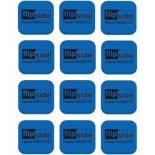 Flipside Magnetic Whiteboard Student Erasers Blue - Square - EVA Foam - 2" Width x 2" Height x 2" Length - 12 / Pack - Magnetic