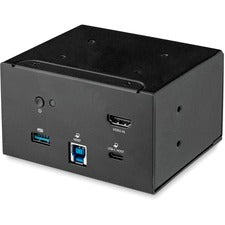 StarTech.com Laptop Docking Module for Conference Table Connectivity Box 120 V AC / 2 A, 230 V AC Tabletop - Black - Aluminum, Plastic - 1 Each - TAA Compliant