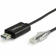 StarTech.com 6 ft 1.8 Cisco USB Console Cable USB to RJ45 Rollover Cable 5.91 ft RJ-45/USB Network Cable for Notebook, Desktop Computer, Router, Server, Switch - First End: 1 x 4-pin USB 2.0 Type A - Male - Second End: 1 x RJ-45 Network - Male - 460 kbit/