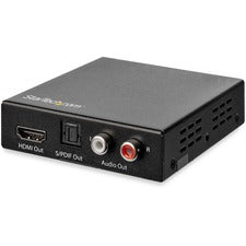 StarTech.com 4K HDMI Audio Extractor with 4K 60Hz Support Functions: Audio Extraction, Audio De-embedding - 4096 x 2160 - 1 Each