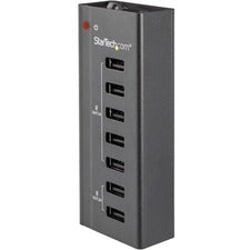 StarTech.com 7-Port USB Charging Station with 5 x 1A Ports and 2 x 2A Ports 60 W - 120 V AC, 230 V AC Input - 12 V DC Output - 5 A - 1 Each