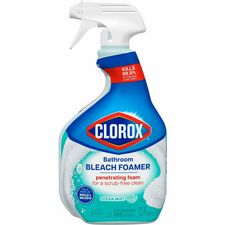 Clorox Disinfecting Bathroom Foamer with Bleach For Bathroom - 30 fl oz (0.9 quart) - Ocean Mist Scent - Recommended For: Soap Scum Remover - Disinfectant - Clear Spray Bottle - 1 Each