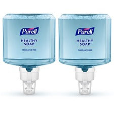 PURELL® ES8 HEALTHY SOAP™ Gentle & Free Foam Fresh Fruit Scent - 1.27 quart - Dirt Remover, Bacteria Remover - Hand, Healthcare, Skin - Moisturizing - Clear - Fragrance-free, Dye-free, Phthalate-free, Paraben-free, Triclosan-free, Bio-based - 2