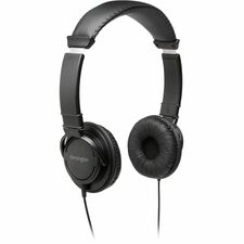 Kensington USB Hi-Fi Headphones Stereo - USB Type A - Wired - Over-the-head - Binaural - Circumaural - 6 ft Cable - Black - 1 Each
