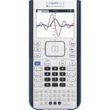 Texas Instruments Nspire CX II Graphing Calculator Rechargeable - Battery Powered - 2" Height x 7.3" Width x 11.8" Length - Gray - 1 Each