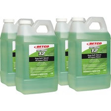 Betco Green Earth Natural All Purpose Cleaner Concentrate - 67.6 fl oz (2.1 quart) - Clean Scent - Bio-based, Solvent-free, Streak-free, Non-smearing, Versatile - Green - 4 / Carton