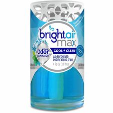 Bright Air Max Odor Eliminator Gel - 4 fl oz (0.1 quart) - Cool + Clean - Phthalate-free, BHT Free, Odor Neutralizer, Paraben-free, Formaldehyde-free, NPE-free, Triclosan-free - 1 Each