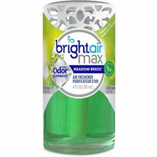 Bright Air Max Odor Eliminator Gel - 4 fl oz (0.1 quart) - Meadow Breeze - Phthalate-free, BHT Free, Odor Neutralizer, Paraben-free, Formaldehyde-free, NPE-free, Triclosan-free - 1 Each