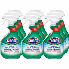 Clorox Clean-Up Multi-Surface Cleaner with Bleach For Multi Surface - 32 fl oz (1 quart) - Original Scent - Recommended For: Stain Remover - Deodorize, Disinfectant, Easy to Use - Multi - 9 / Carton