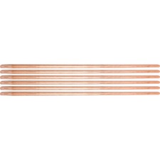 Ettore Floor Squeegee Wooden Pole Handle 54" Length x 1" Diameter - Natural - Wood - 6 / Carton