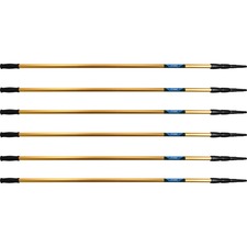 Ettore REA-C-H 3-section Extension Pole 18 ft Length - Gold - Anodized Aluminum - 6 / Carton