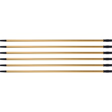 Ettore Utility Handle for Squeegee 60" Length x 1.25" Diameter - Gold - Aluminum - 6 / Carton