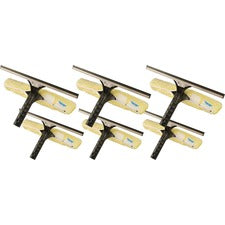 Ettore Stainless BackFlip Cleaning Tool 10" Blade - Light Weight, Grooved Handle, Fatigue Resistant - Stainless Steel - 6 / Carton