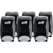Genuine Joe Solutions Soap Dispenser Manual - 1.32 quart Capacity - Black - 6 / Carton