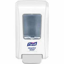 PURELL® FMX-20 Foam Soap Dispenser Manual - 2.11 quart Capacity - Site Window, Locking Mechanism, Durable, Wall Mountable, Rugged - White - 6 / Carton