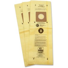 Hoover TaskVac Type-B Allergen Bags 3/Pack - 12 / Carton - Type B - White