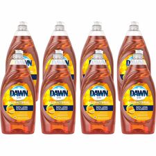 Dawn Ultra Antibacterial Dish Soap 28 fl oz (0.9 quart) - Citrus Scent - Antibacterial, Residue-free, Streak-free - Orange - 8 / Carton