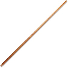 Rubbermaid Commercial Lacquered Wood Broom Handle 60" Length x 1.30" Diameter - Natural - Lacquered Wood - 12 / Carton