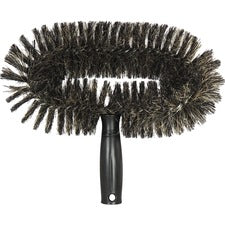 Unger StarDuster WallBrush Horsehair Bristle - 9.4" Overall Length - Black, Brown - 5 / Carton