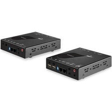 StarTech.com HDMI KVM Extender over LAN - 4K 30Hz 1 Computer(s) - 1 Remote User(s) - 330 ft Range - 4K - 3840 x 2160 Maximum Video Resolution - 2 x Network (RJ-45) - 5 x USB - 2 x HDMI - 120 V AC, 240 V AC Input Voltage - Desktop - TAA Compliant