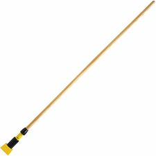 Rubbermaid Commercial Gripper Wet Mop 60" Hardwood Handle 60" Length - Yellow - Hardwood - 1 Each