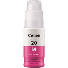 Canon GI-20 MegaTank Ink Inkjet - Magenta - 1 Each